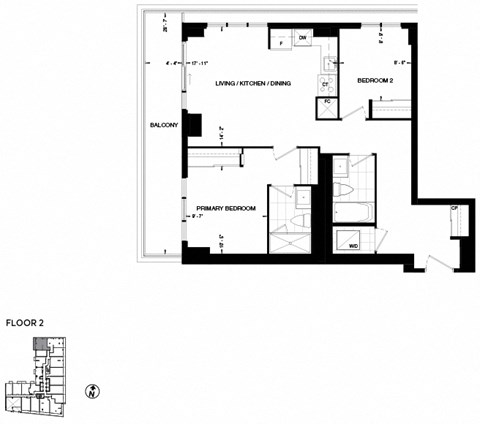 floor plan of the upper level of the house